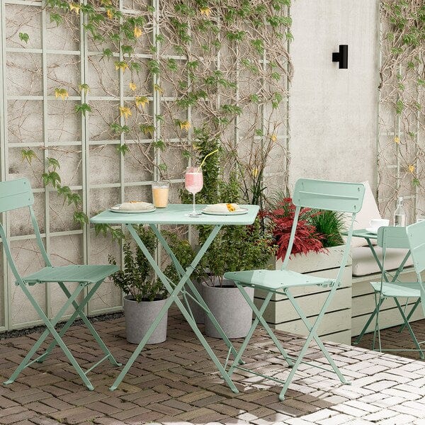 Ikea SUNDSÖ - Table, light green outdoor,65x65 cm