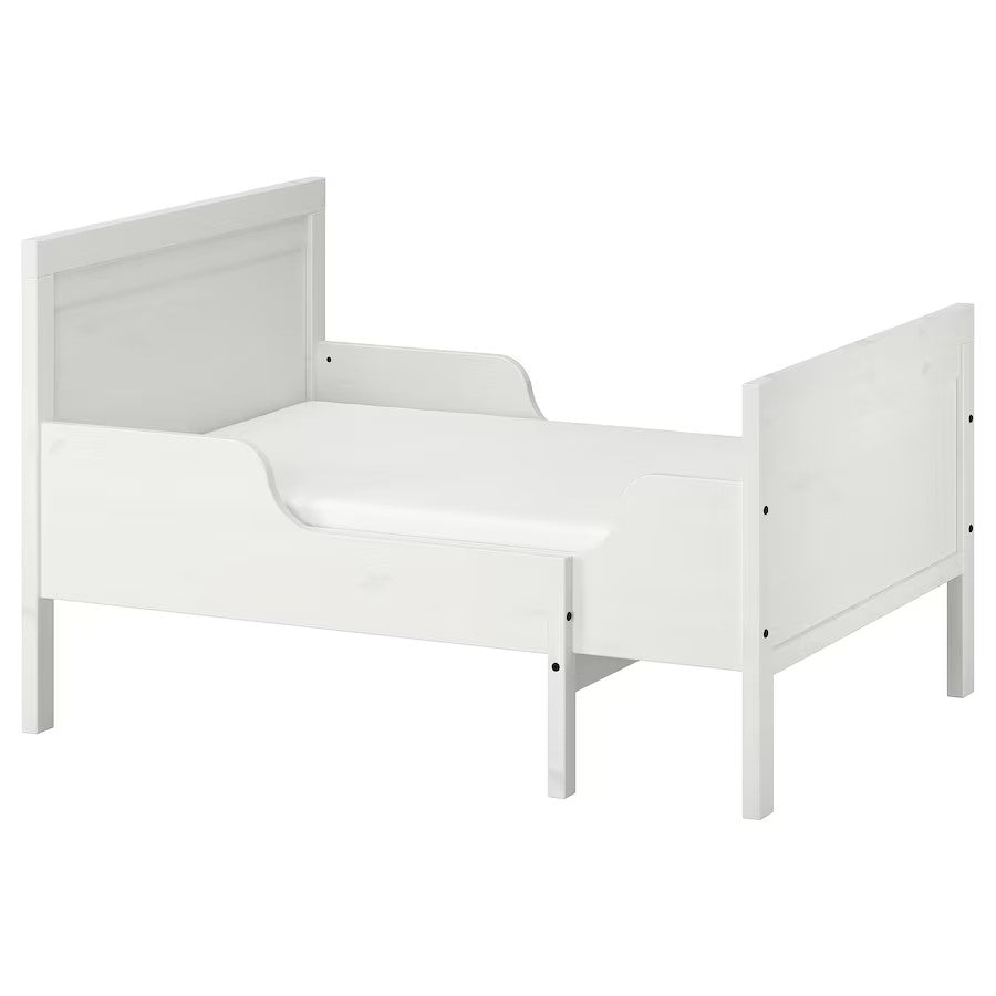 SUNDVIK Extendable bed, white, 80x200 cm