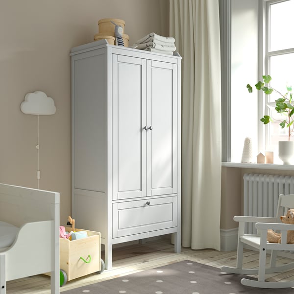 SUNDVIK wardrobe, grey, 80x50x171 cm