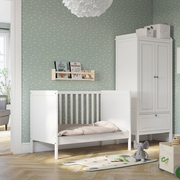 SUNDVIK Cot- white 60x120 cm ,