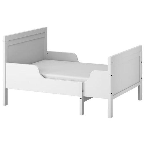SUNDVIK extendable bed, grey, 80x200 cm