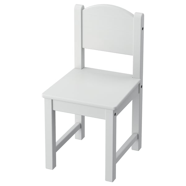 SUNDVIK children's chair, grey, 28x55x29 cm