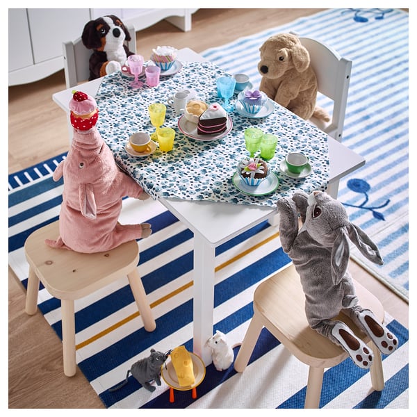 SUNDVIK children's table, white, 76x50 cm