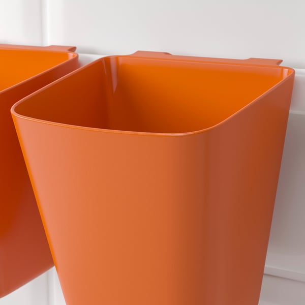 SUNNERSTA container, bright orange, 12x11 cm