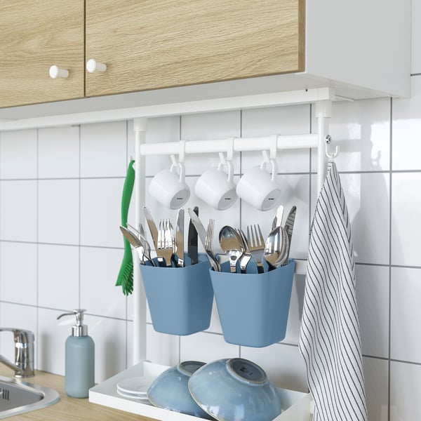 SUNNERSTA - SUNNERSTA Container, blue-grey, 12x11 cm