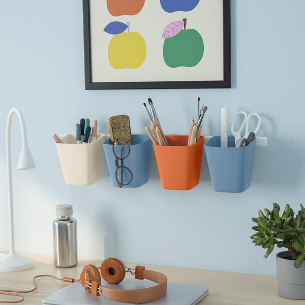 SUNNERSTA - SUNNERSTA Container, blue-grey, 12x11 cm