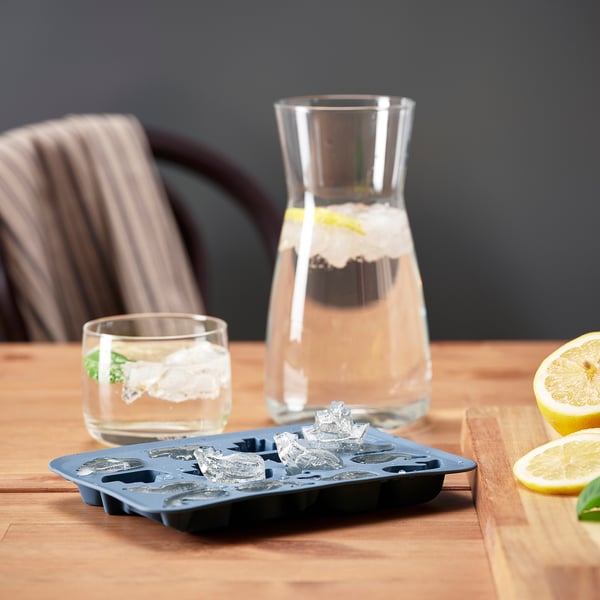 SURSÖT ice cube tray, dark blue, 20x14.5 cm