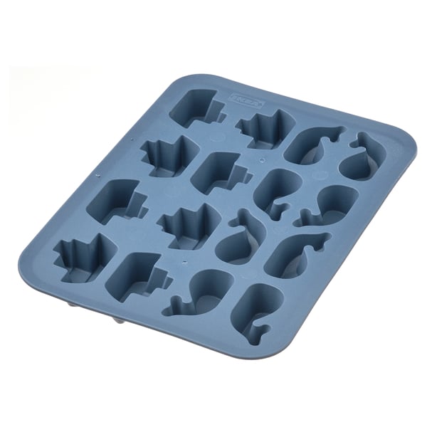 SURSÖT ice cube tray, dark blue, 20x14.5 cm