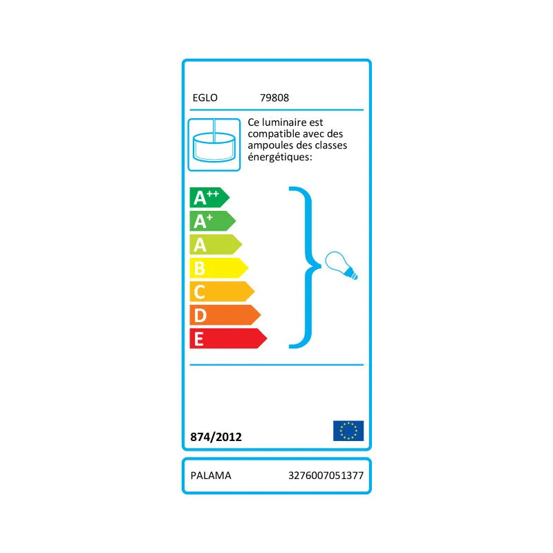 BLACK ALUMINUM PALAMA CHANDELIER E27=60W