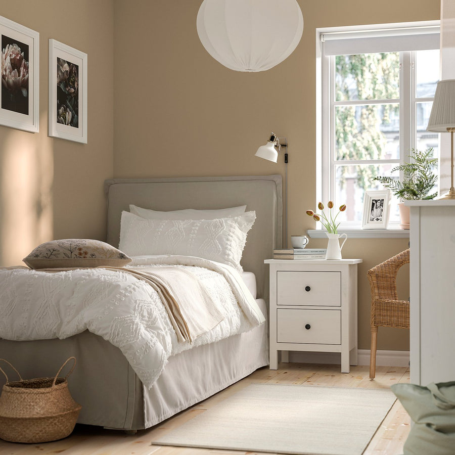 SVÄMNIL comforter set, white, 150x200/50x80 cm