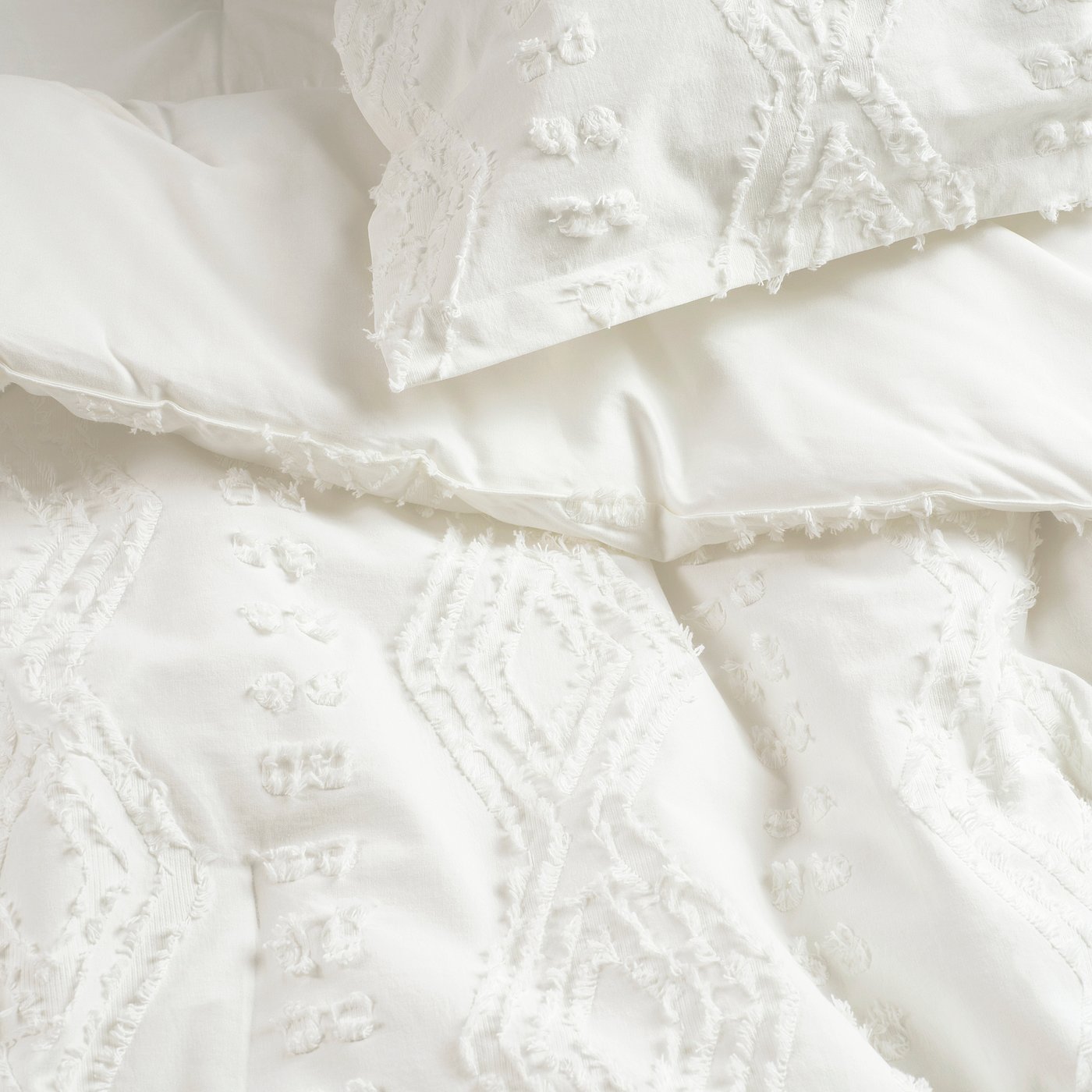 SVÄMNIL comforter set, white, 240x220/50x80 cm