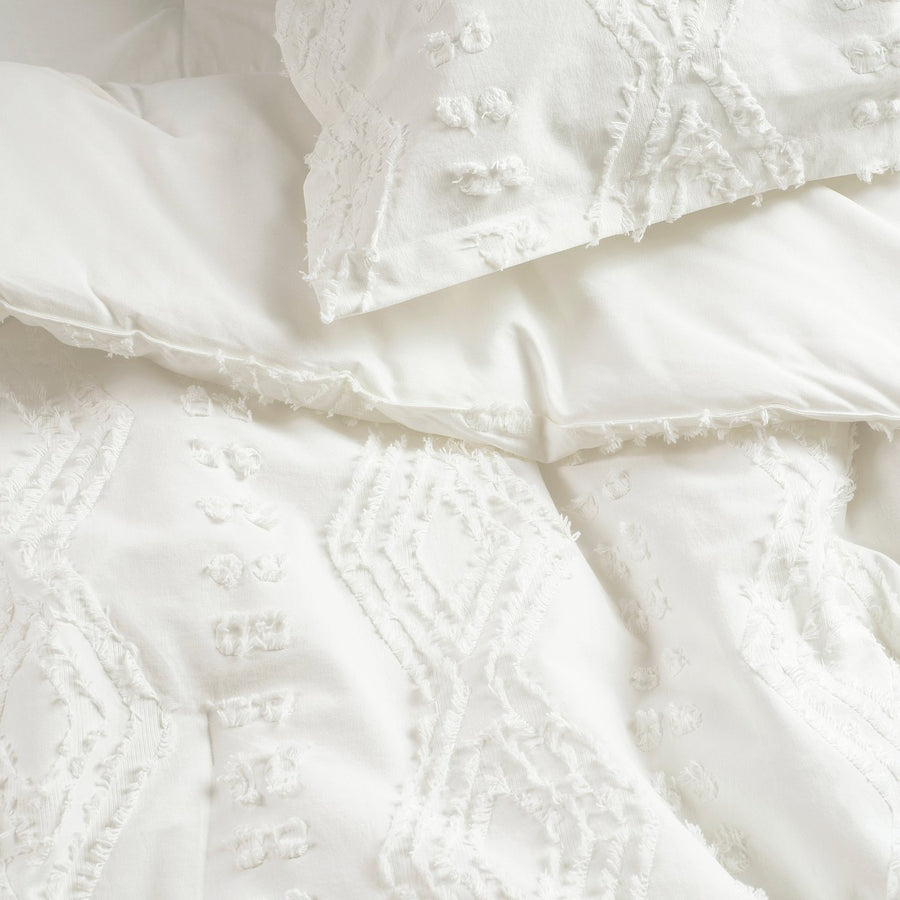 SVÄMNIL comforter set, white, 240x220/50x80 cm