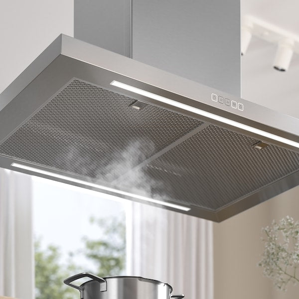 SVÄVANDE Ceiling suction hood - stainless steel 90 cm , 90 cm