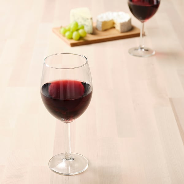 SVALKA wine glass, clear glass, 44 cl, 6 pack