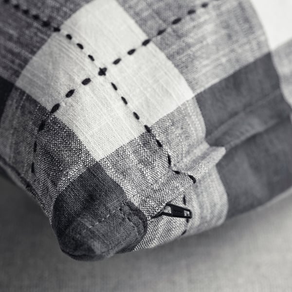 SVAMPFLY cushion cover, anthracite, 50x50 cm