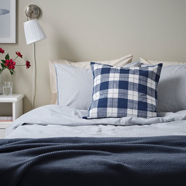 SVAMPFLY cushion cover, dark blue, 50x50 cm