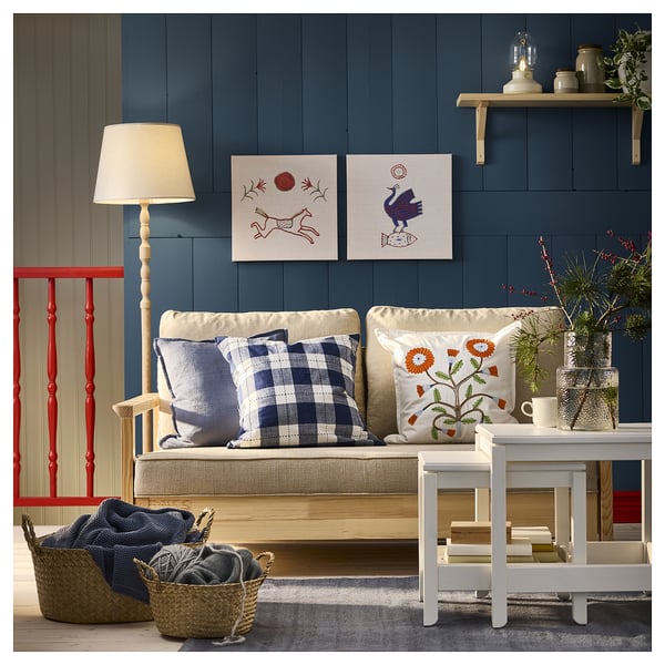 SVAMPFLY pillow cover, dark blue, 50x50 cm