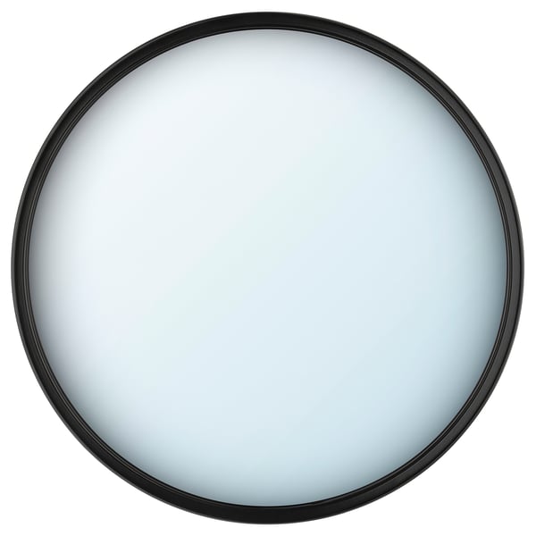 SVARTBJÖRK decorative convex mirror, black, 41 cm