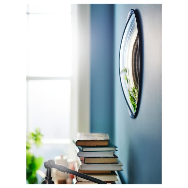 Ikea SVARTBJÖRK - Decorative convex mirror, black, 41 cm
