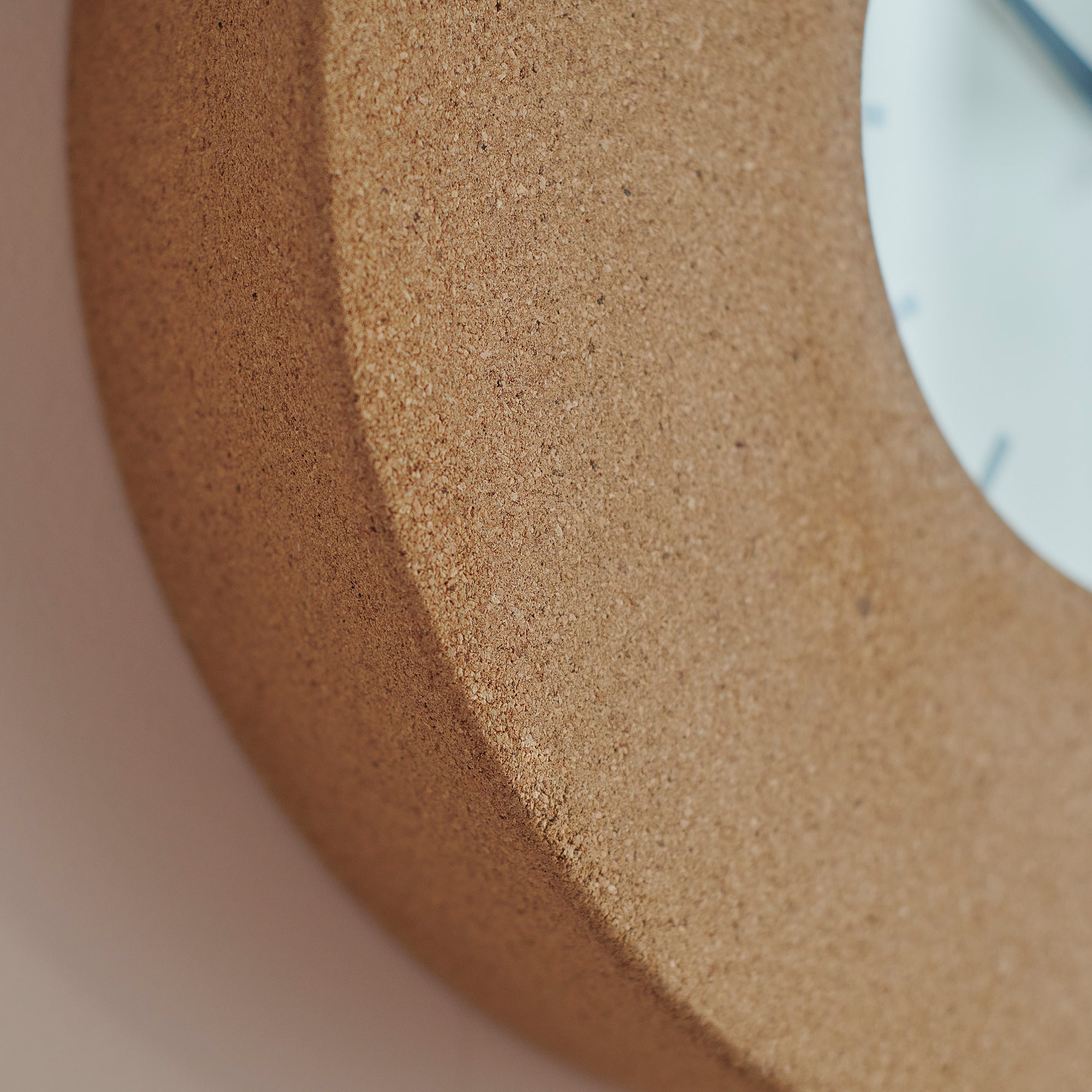 SVARTGÖK wall clock, cork, 38 cm