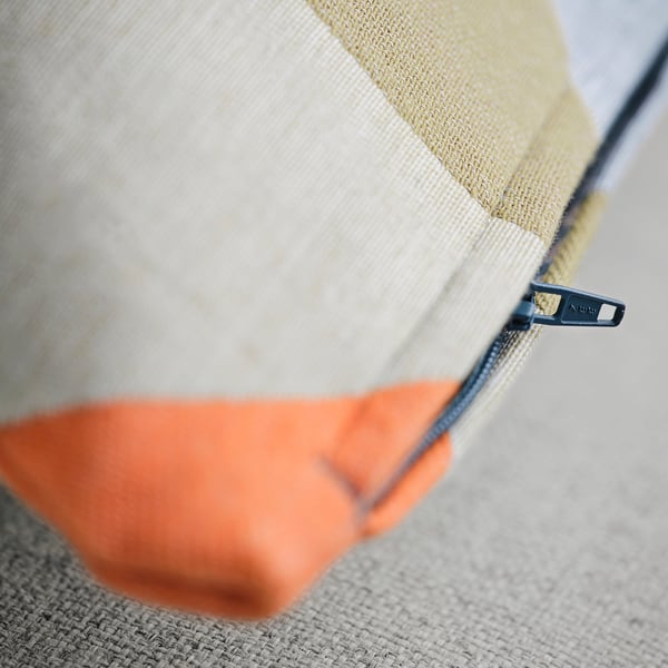 SVARTHÖ cushion cover, orange/multicolour, 50x50 cm