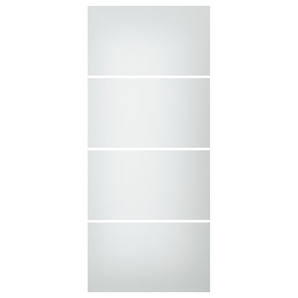 SVARTISDAL - SVARTISDAL 4 panels for sliding door frame, white paper effect, 100x236 cm