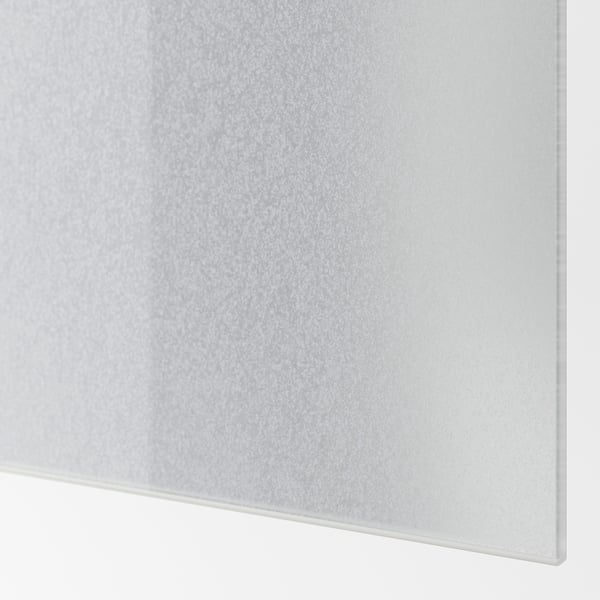 SVARTISDAL - 4 panels for sliding door frame, white paper effect, 75x236 cm