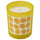 SVARTOXBÄR scented candle in glass, Mimosa/yellow