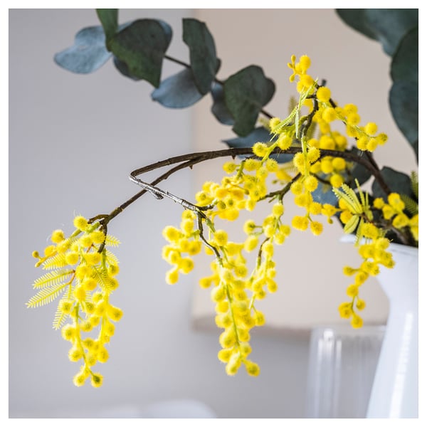 SVARTOXBÄR - SVARTOXBÄR Scented tealight, Mimosa/yellow, 3.5 hr