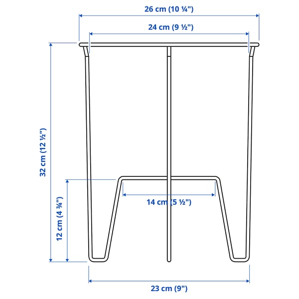 SVARTPEPPAR plant stand, in/outdoor black, 32 cm