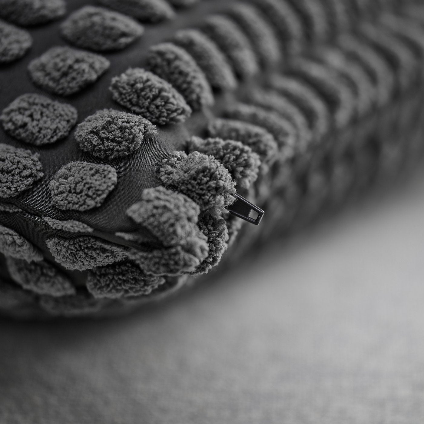 SVARTPOPPEL cushion cover, anthracite, 50x50 cm