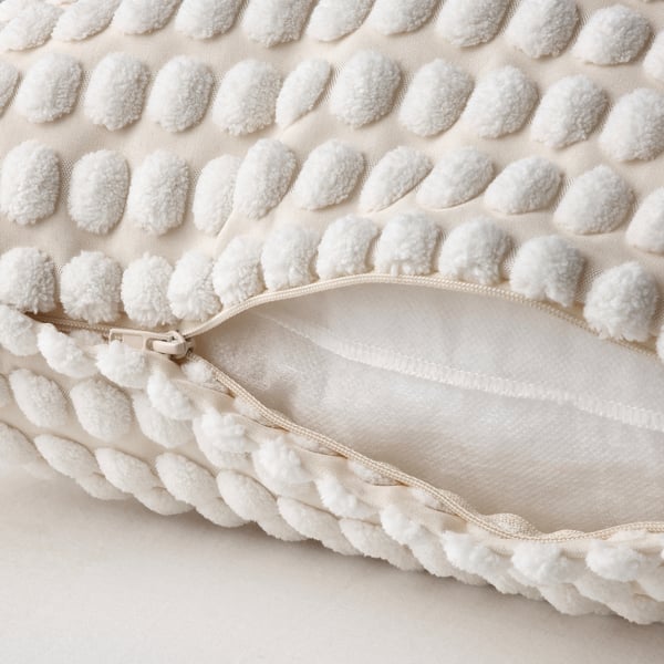 SVARTPOPPEL cushion cover, off-white, 50x50 cm
