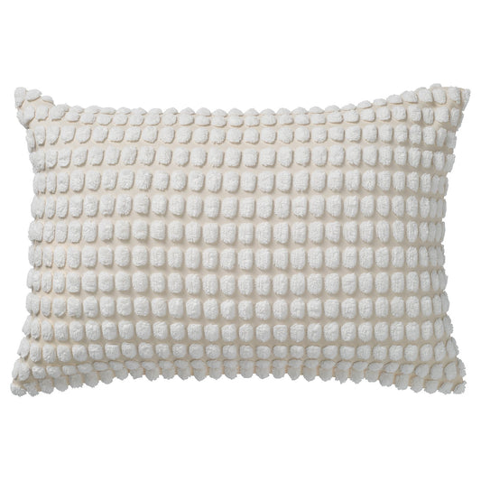 SVARTPOPPEL cushion cover, off-white, 40x58 cm