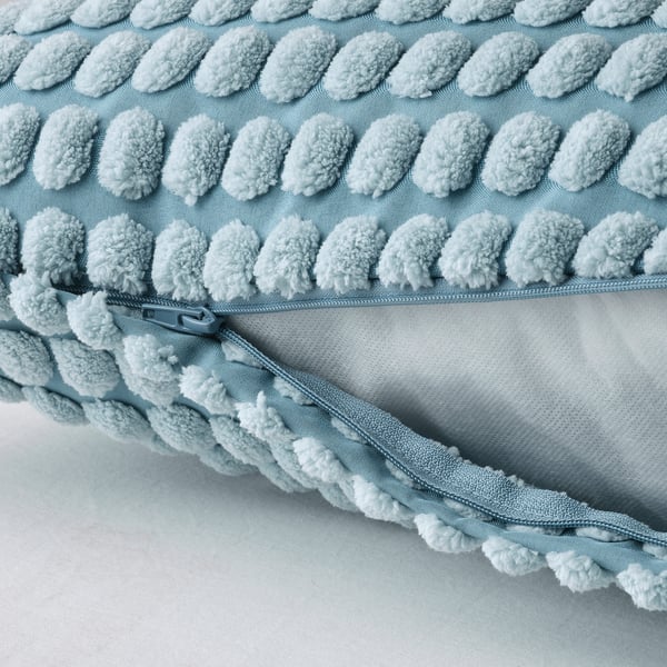 SVARTPOPPEL cushion cover, pale blue, 50x50 cm