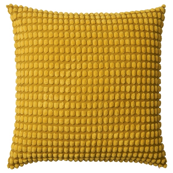 SVARTPOPPEL cushion cover, yellow, 65x65 cm