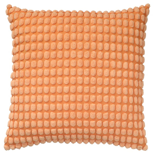 SVARTPOPPEL - SVARTPOPPEL Cushion cover, light orange, 50x50 cm