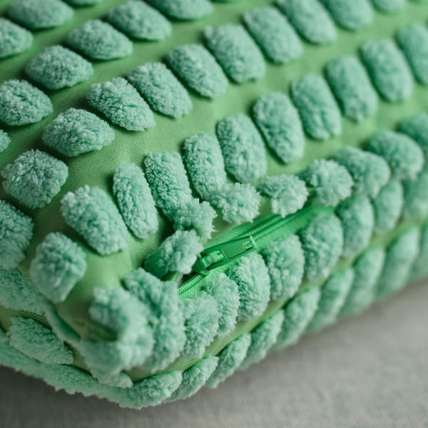 SVARTPOPPEL cushion cover, light green, 50x50 cm