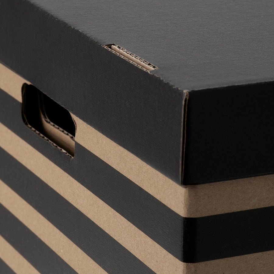 SVARTTRÄDA box with lid, 35x50x31 cm, 2 pack