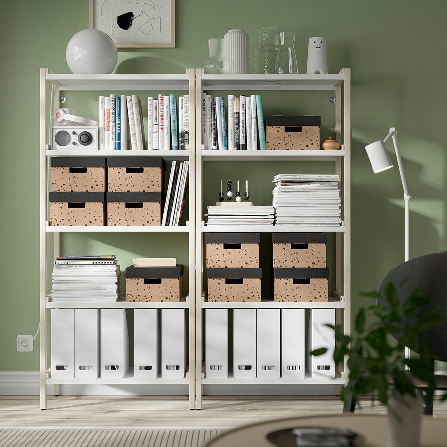 SVARTTRÄDA box with lid, 25x35x16 cm, 2 pack