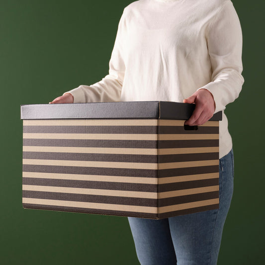 SVARTTRÄDA box with lid, 35x50x31 cm, 2 pack