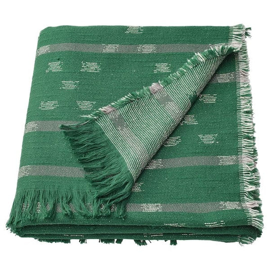 Ikea SVINROT - Throw, dark green, 130x170 cm