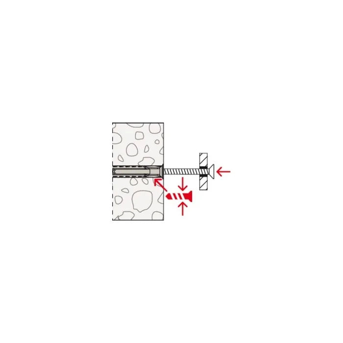 FISCHER SX PLUS ANCHOR D.6 W/SCREW 100PCS