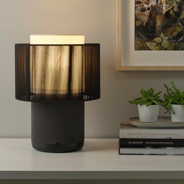 SYMFONISK Lamp/Case Base with Wi-Fi - Black ,