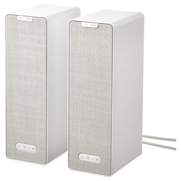 SYMFONISK - Wi-Fi Box speaker, black/set of 2 gen 2