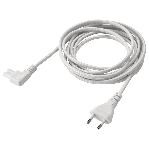 SYMFONISK power supply cord, textile/white, 3.5 m
