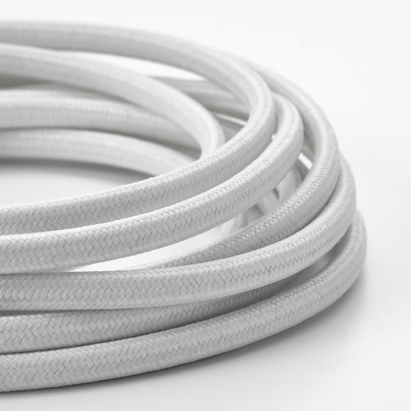 SYMFONISK power supply cord, textile/white, 3.5 m