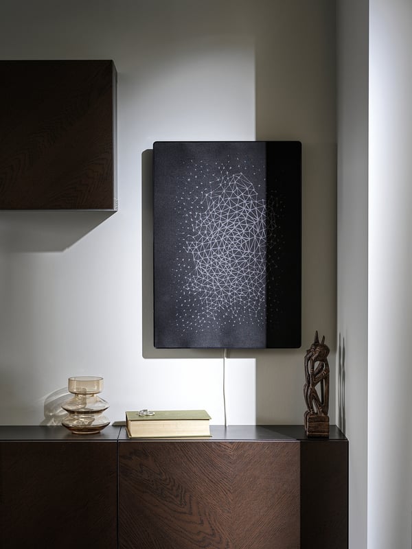 SYMFONISK - Wi-Fi Enclosure Frame, black/smart