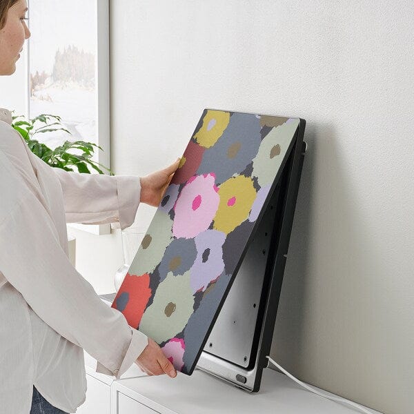 Ikea SYMFONISK - Picture frame panel with case, multicoloured flowers