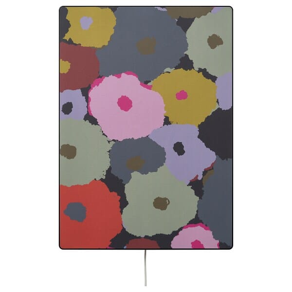 Ikea SYMFONISK - Picture frame panel with case, multicoloured flowers