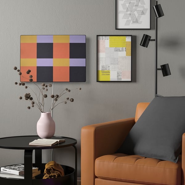 SYMFONISK - Frame panel with case, multicolor pictures